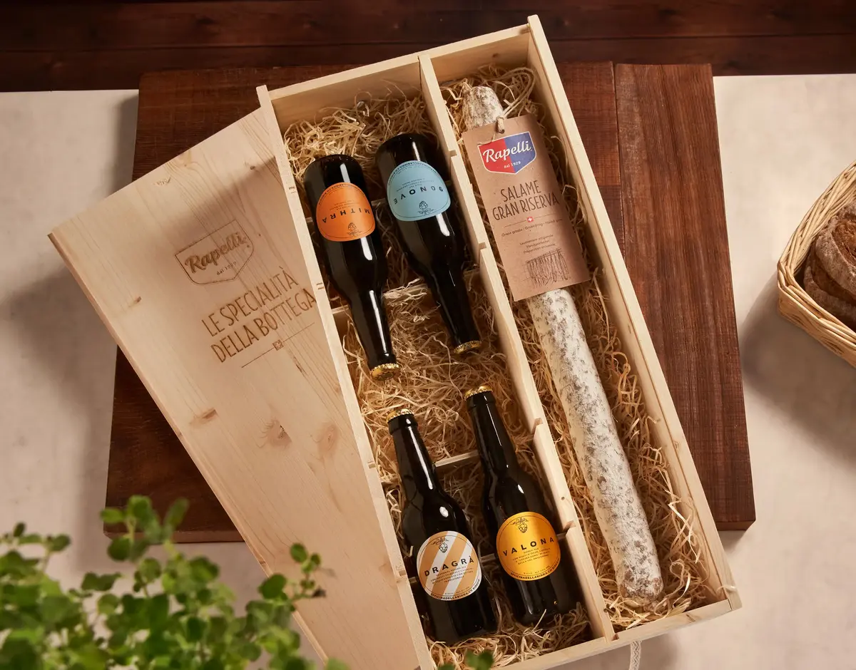 Holzgeschenkbox «Gran Riserva des Braumeisters»
