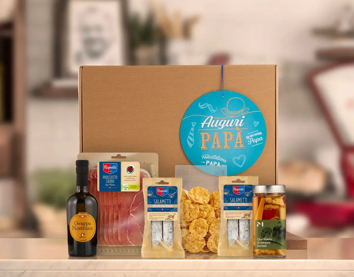 "Auguri Papà" - Confezione regalo Tradizione Ticino