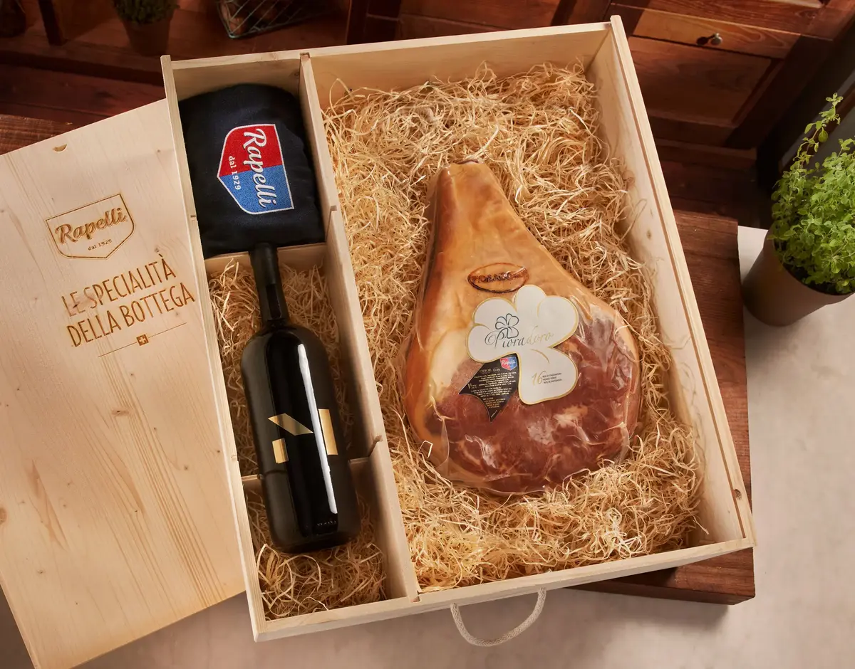 Confezione regalo "Pioradoro Sommelier" (coscia senza osso)